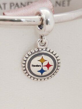 Pandora Pittsburgh Steelers National Football League Exclusive Dangle Charm S925
